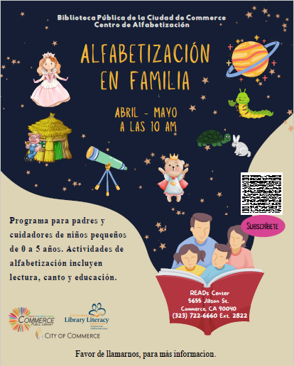 2024 Family Literacy Spanish Flyer