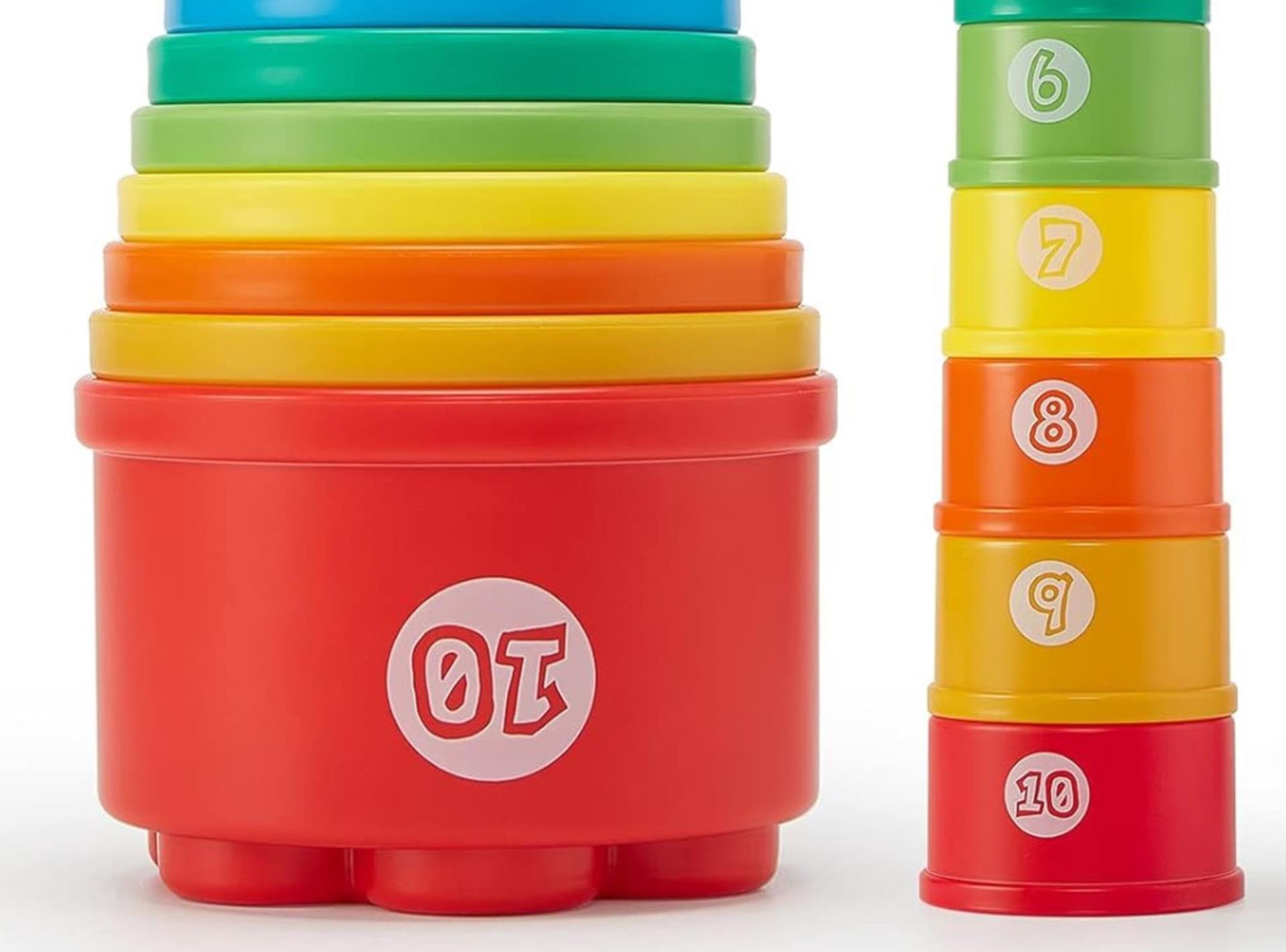 Animal and Number Stacking Cups Toys